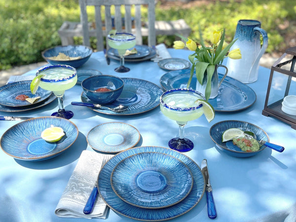 Stillwater Azul Oval Platter – Carmel Ceramica
