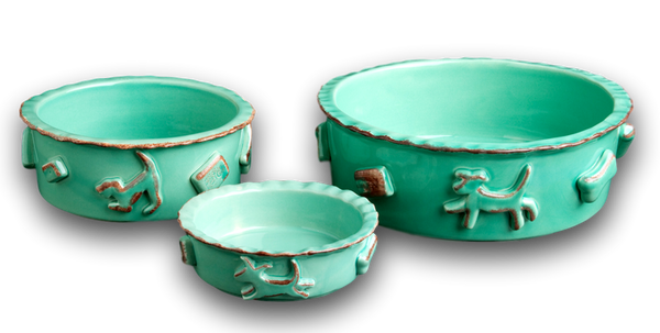 8 ceramic dog bowl Dog Food/Water Bowl