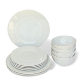 Cozina White Dinnerware 12 Piece Set