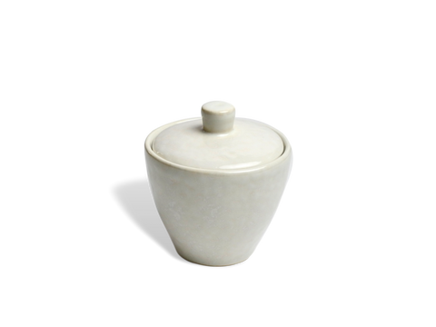 Cozina White Sugar Bowl with Lid