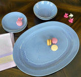 Rhapsody Blue Oval Platter