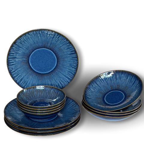 Stillwater Azul Dinnerware 12 Piece Set
