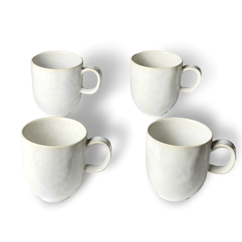 Cozina White Mugs-Set/4