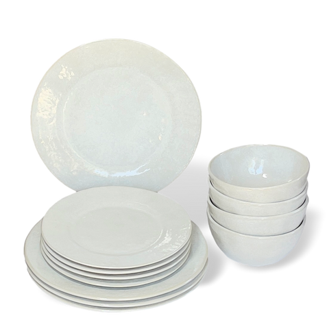 Cozina White Dinnerware 12 Piece Set
