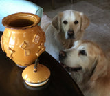Dog Food/Water bowl - Caramel
